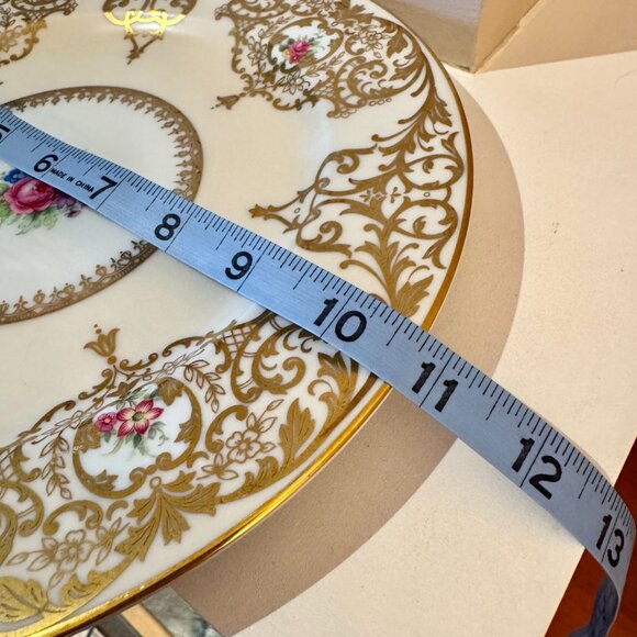 Vintage Royal Bayreuth Floral and Gold Serving Plate - Picture 9 of 9